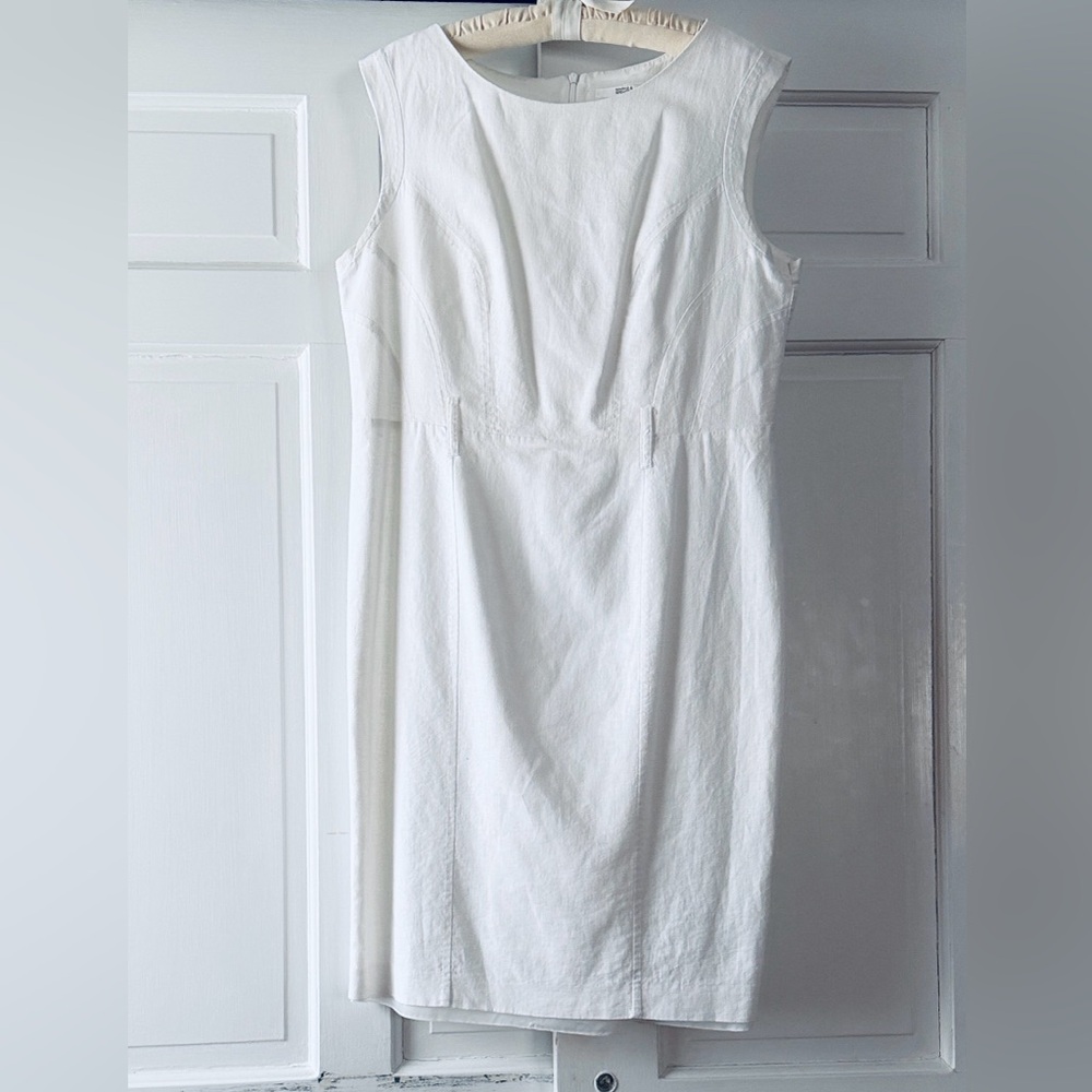 Marks & Spencer classic linen Sleeveless Sheath Dress